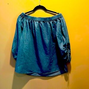 Denim OffShoulder Top